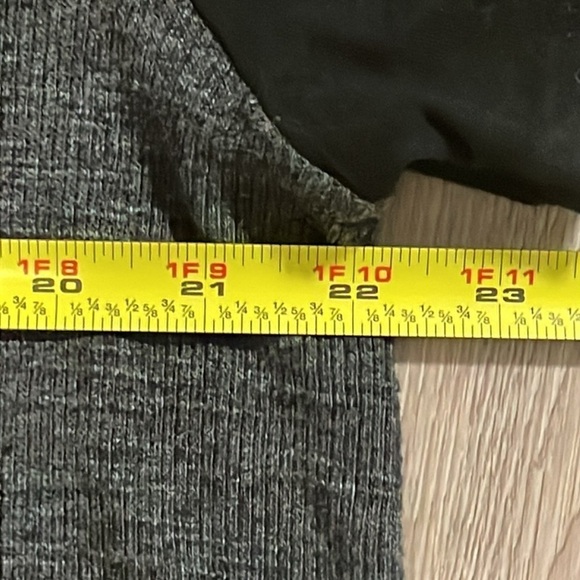 T. La Anthropologie Women’s Tunic 3X Black & Grey Vicky Thermal Waffle Comfy - Picture 11 of 13